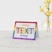 Love Flowers  SMS-wenskaart Kaart (Gele Bloem)