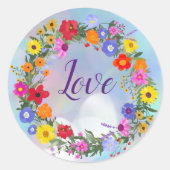 Love Flowers Stickers (Voorkant)