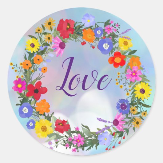 Love Flowers Stickers (Voorkant)