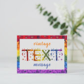 Love Flowers Tekstbericht Briefkaart (Staand voorkant)