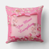 Love Flowers Throw Pillow Kussen (Achterkant)