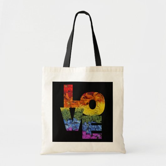 LOVE Flowers Tote Bag (Voorkant)