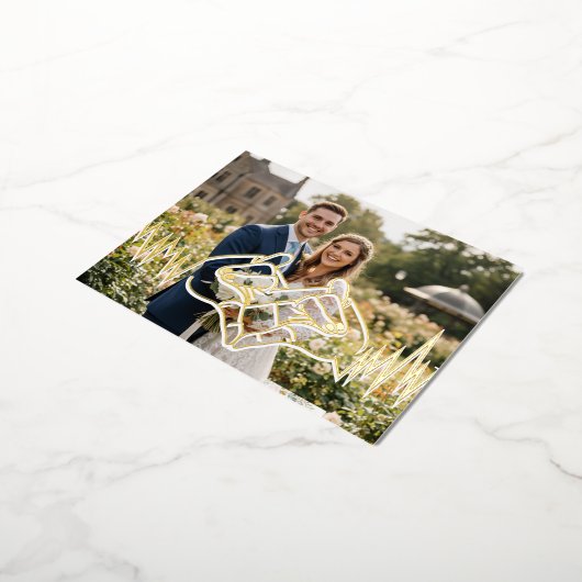 love folie uitnodiging briefkaart (Gedraaid)