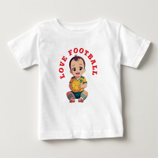 Love football T-shirt Baby Bodysuit (Voorkant)