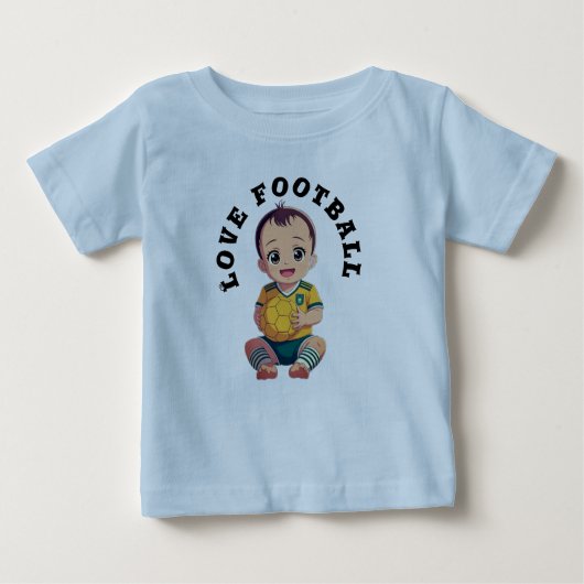 Love football T-shirt Baby Bodysuit (Voorkant)