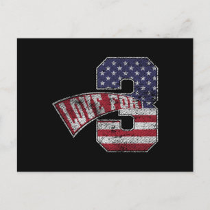 Love for 3  Grungy Version Feestdagenkaart