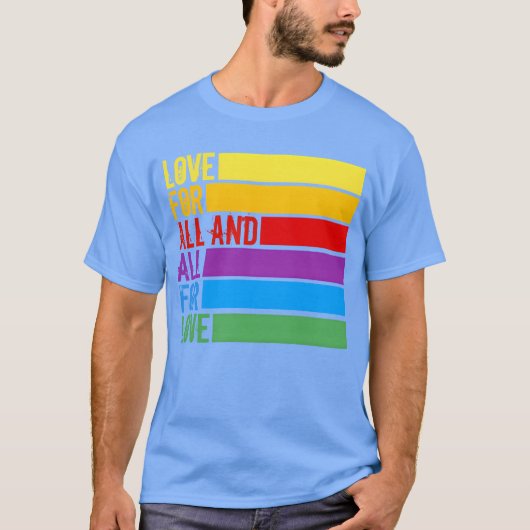 Love for all and all for love boy t-shirt (Voorkant)