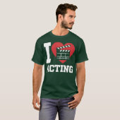 Love for Filmmaking Clapperboard Heart friends T-shirt (Voorkant volledig)