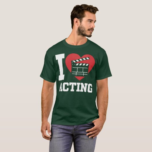Love for Filmmaking Clapperboard Heart friends T-shirt (Voorkant volledig)