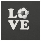 Love for Soccer Glossy Voetbal Stof (Close Up)