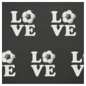 Love for Soccer Glossy Voetbal Stof (Swatch)