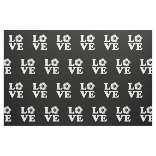 Love for Soccer Glossy Voetbal Stof (Fat Quarter)