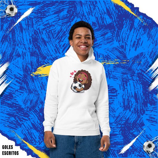 Love for soccer kawaii anime design
