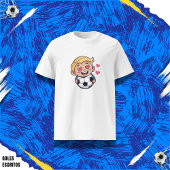 Love for soccer kawaii anime design t-shirt