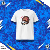 Love for soccer kawaii anime design t-shirt