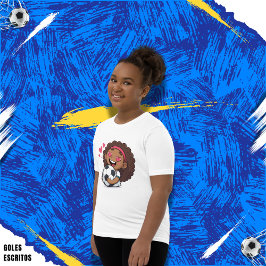 Love for soccer kawaii anime design t-shirt