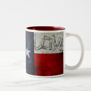 Love for Texas Tweekleurige Koffiemok