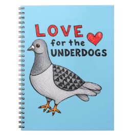 Love for the Underdogs – Spiralbuch mit Taube Notitieboek