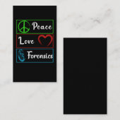 Love Forensic Science DNA Investigator Visitekaartje (Voorkant / Achterkant)