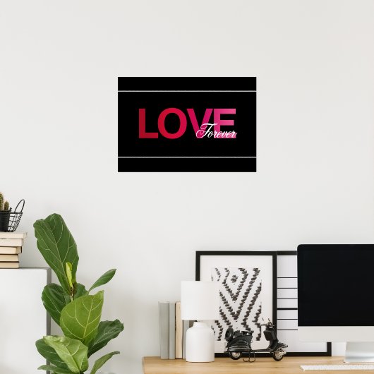Love Forever Art Print (Thuiskantoor)