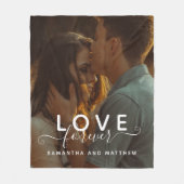 Love Forever Couple Photo Fleece Deken (Voorkant)