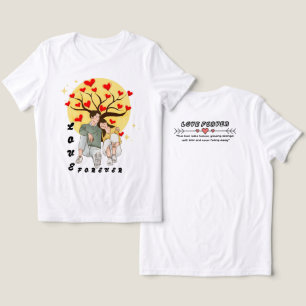 Love Forever Couple T-shirt   Romantische hartboom