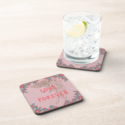 Love Forever Drank Coaster Bier Onderzetter (Rechterzijde)