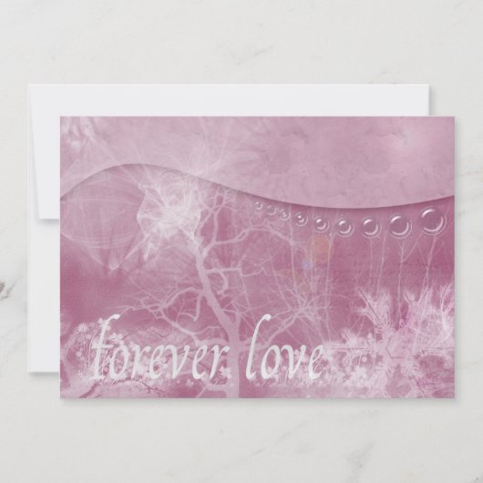 Love Forever Invitation Kaart (Voorkant)