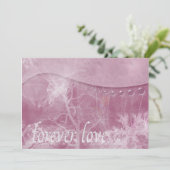Love Forever Invitation Kaart (Staand voorkant)
