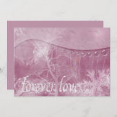Love Forever Invitation Kaart (Voorkant / Achterkant)