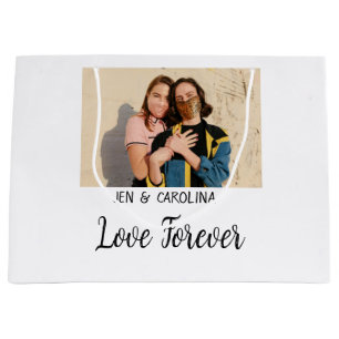 Love Forever LGbtq paar trots voeg foto naam sim Groot Cadeauzakje