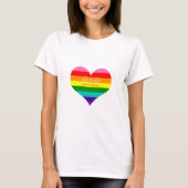 Love Forever Rainbow Flag LGBT Heart T-shirt (Voorkant)