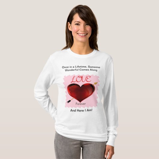 Love Forever Stamp T-Shirt (Voorkant volledig)