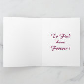 Love Forever Wenskaart Kaart (Binnen)