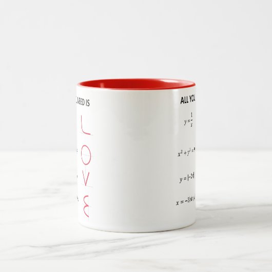 Love Formula Caneca Tweekleurige Koffiemok (Center)