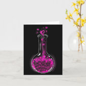 Love Formula Cats Lovers Cat Lab Lady Valentines  Kaart (Gele Bloem)