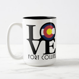 LOVE Fort Collins 15oz Tweekleurige Koffiemok