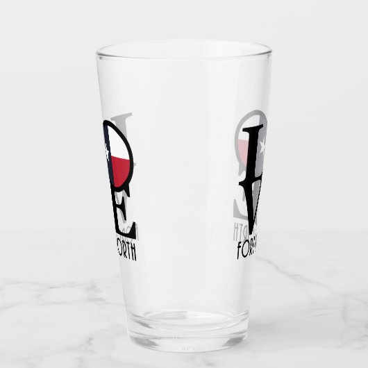 LOVE Fort Worth Texas Glas (Links)