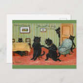 Love Fortune Telling by Louis Wain Briefkaart (Voorkant / Achterkant)