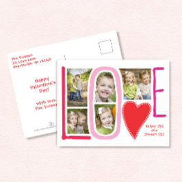 LOVE Foto Collage Valentijn Briefkaart