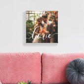 'Love' Foto van aangepast koppel Canvas Afdruk (Insitu (Woonkamer))