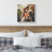 'Love' Foto van aangepast koppel Canvas Afdruk (Insitu (Slaapkamer))