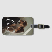 'Love' Foto van stel op bagagelabel (Voorkant (horizontaal))