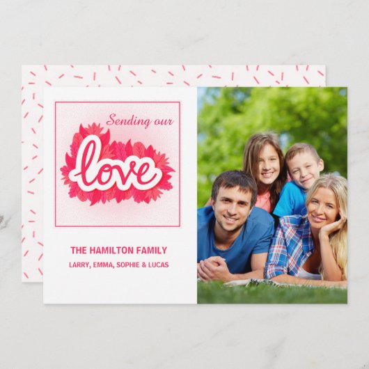 Love-fotokaart (Voorkant / Achterkant)