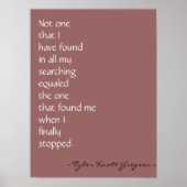 "Love found me" Afdrukken Poster (Voorkant)