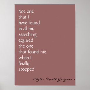 "Love found me" Afdrukken Poster
