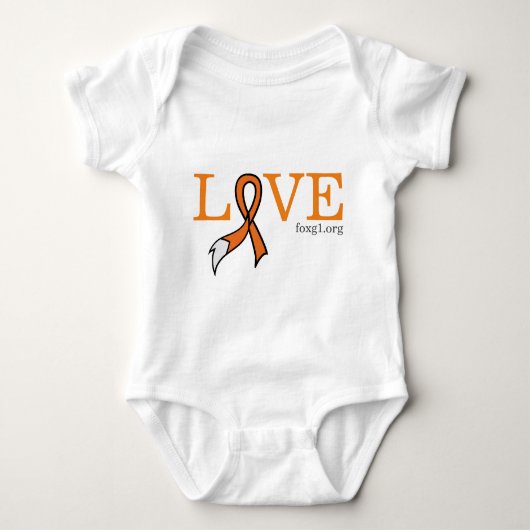 Love FOXG1 baby shirt (Voorkant)