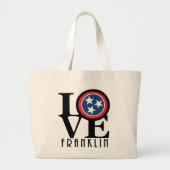 LOVE Franklin Tennesse Grote Tote Bag (Voorkant)
