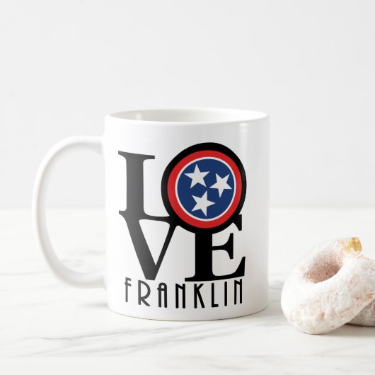 LOVE Franklin Tennessee 11oz Koffiemok (Met donut)