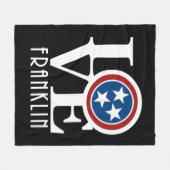 LOVE Franklin Tennessee Fleece Deken (Voorkant (Horizontaal))